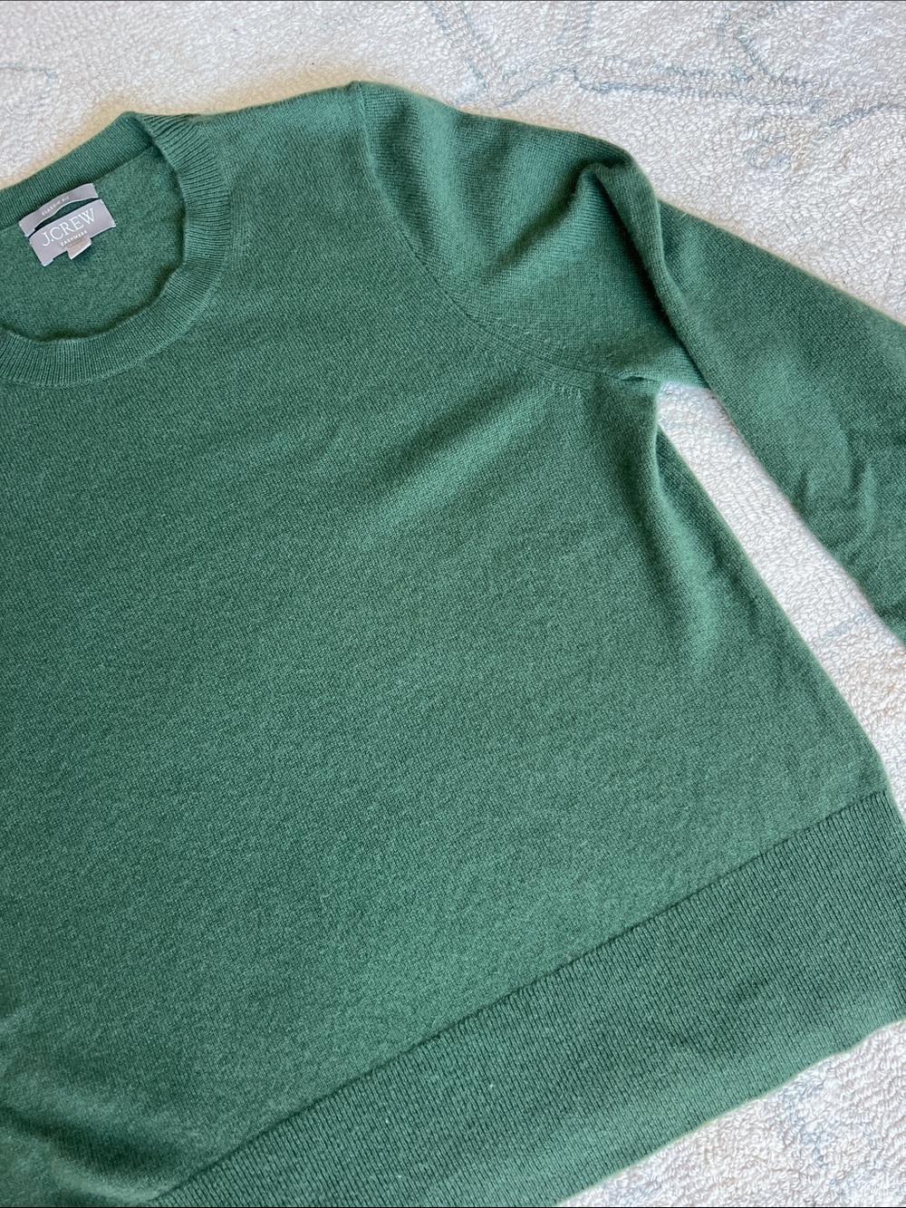 J. Crew Cashmere classic-fit crewneck sweater Green Size L - Picture 5 of 8
